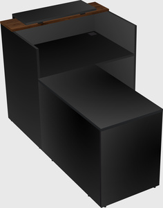 L-shaped modular reception