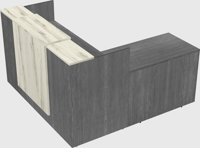 L-shaped modular reception