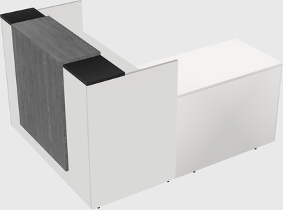 L-shaped modular reception
