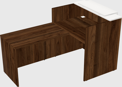 L-shaped modular reception
