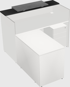 L-shaped modular reception