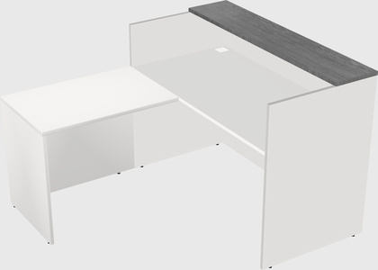 L-shaped modular reception