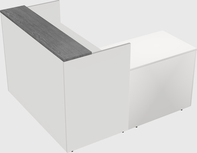 L-shaped modular reception