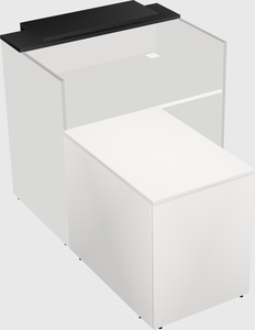 L-shaped modular reception