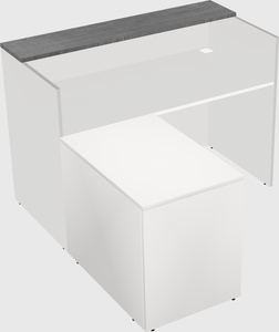 L-shaped modular reception
