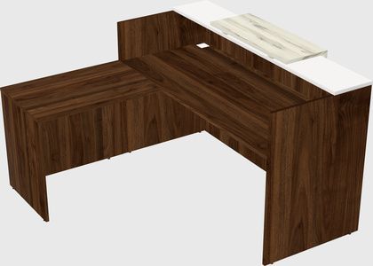 L-shaped modular reception