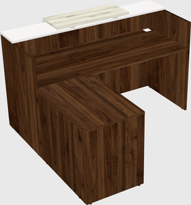 L-shaped modular reception