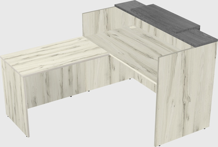 L-shaped modular reception
