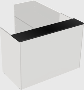 L-shaped modular reception