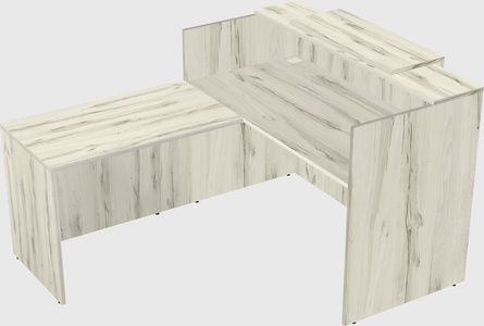 L-shaped modular reception