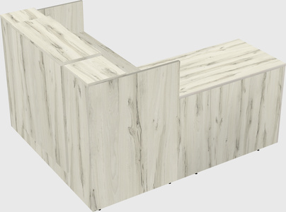 L-shaped modular reception