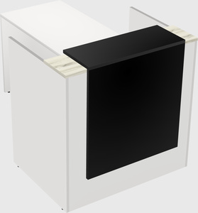 L-shaped modular reception