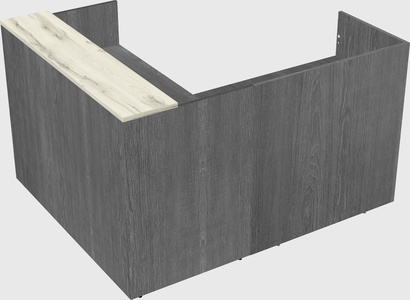 L-shaped modular reception