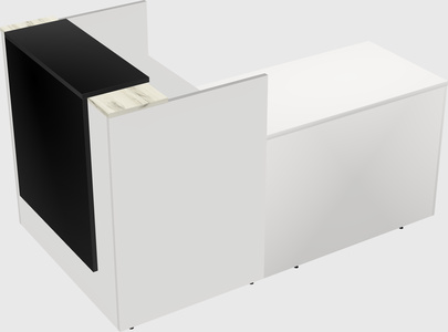 L-shaped modular reception