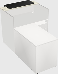 L-shaped modular reception
