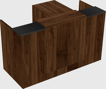 L-shaped modular reception