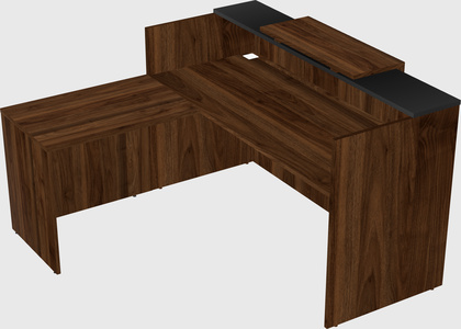 L-shaped modular reception