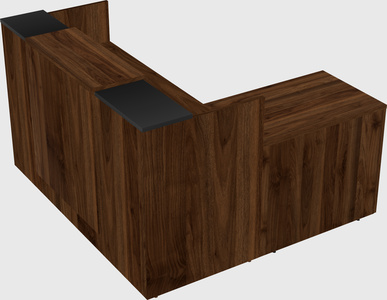 L-shaped modular reception