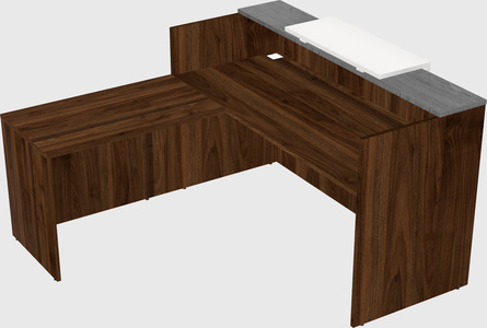 L-shaped modular reception