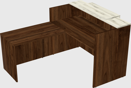 L-shaped modular reception
