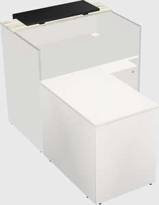 L-shaped modular reception