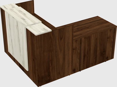 L-shaped modular reception