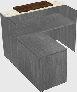 L-shaped modular reception