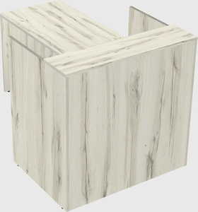 L-shaped modular reception