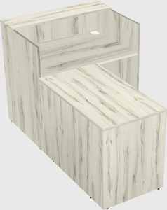 L-shaped modular reception
