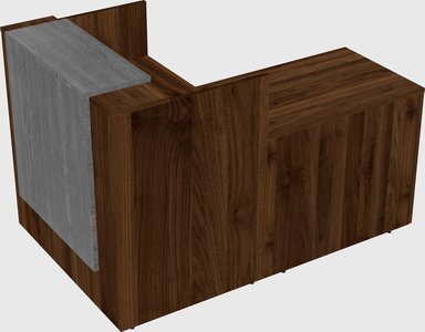 L-shaped modular reception