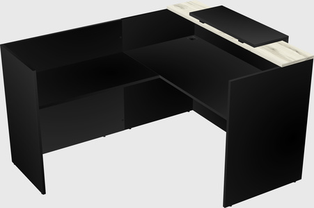 L-shaped modular reception