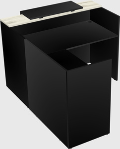 L-shaped modular reception