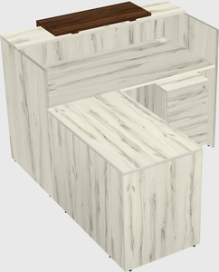 L-shaped modular reception