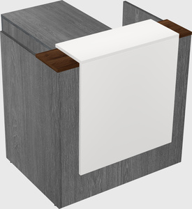 L-shaped modular reception