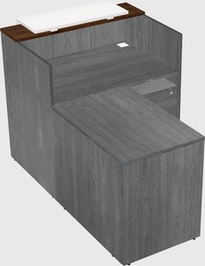 L-shaped modular reception