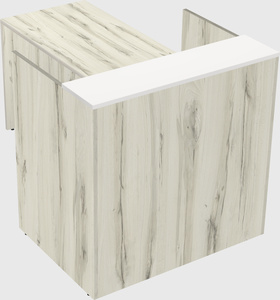 L-shaped modular reception