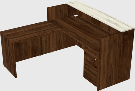 L-shaped modular reception