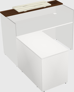 L-shaped modular reception