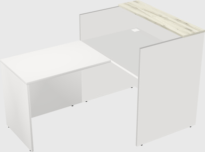 L-shaped modular reception