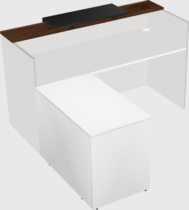 L-shaped modular reception