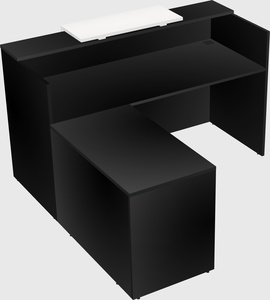 L-shaped modular reception