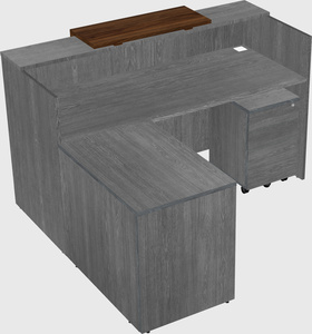 L-shaped modular reception
