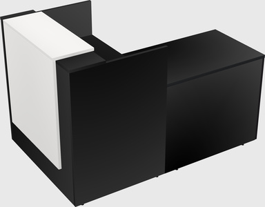 L-shaped modular reception