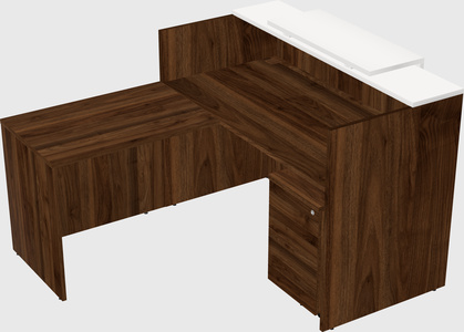 L-shaped modular reception