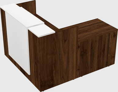 L-shaped modular reception