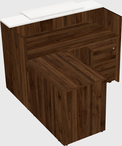 L-shaped modular reception