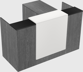 L-shaped modular reception