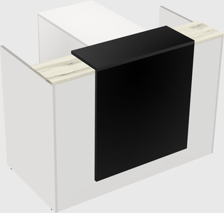 L-shaped modular reception