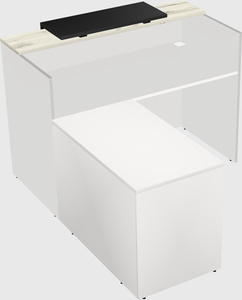 L-shaped modular reception