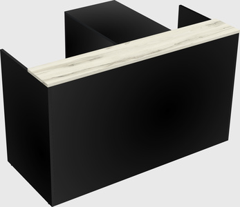 L-shaped modular reception